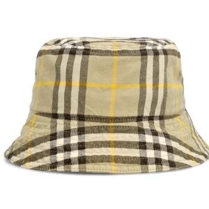 Burberry Archive Check Cotton Bucket Hat